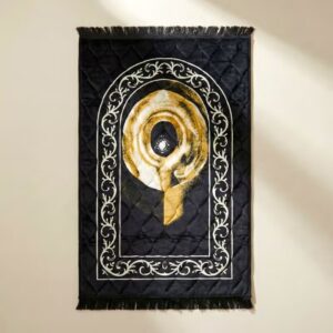 Elegant style premium quality black prayer gift mat
