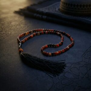 Aqeeq stone tasbeeh 100 beads 6mm premium misbaha