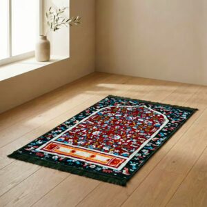 Jumbo traditional style colorful premium quality prayer mat for adults