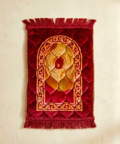 elegant and premium quality red prayer mat for children
