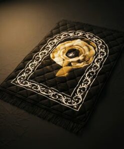 Black prayer mat premium quality from Sirat.PK online store