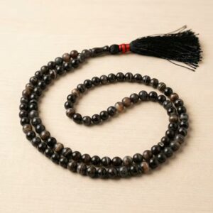 Black Aqeeq stone tasbeeh 100 beads 6mm premium misbaha