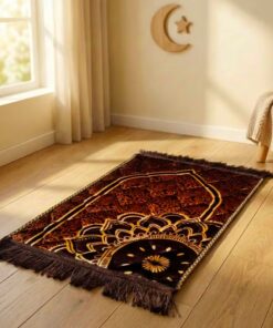 Premium quality brown color kids prayer mat janamaz