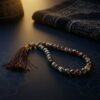 Brown marble finish tasbeeh 33 beads premium misbaha