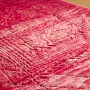 Soft fabric carpet style pink color ladies jumbo prayer mat