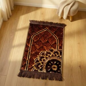 Beautiful brown color small size kids prayer mat