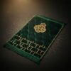 Green kid's prayer mat beautiful and carpet like material