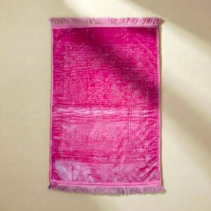 Pink Islamic Prayer Mat – Soft Luxury Janamaz for Women - Image 6