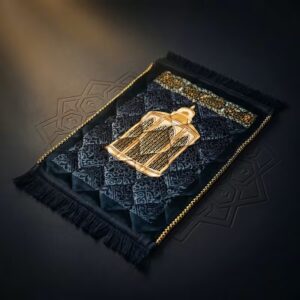 Kid's premium quality black color soft carpet Janamaz
