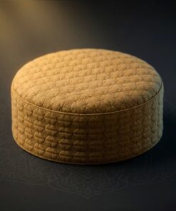 Mustard color premium quality Islamic kufi topi