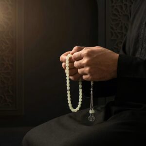 White Radium Tasbeeh – 33 Beads Glow Misbaha - Image 2