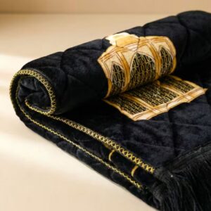 Black Kids Prayer Mat – Soft Padded Janamaz (60×42cm) - Image 3