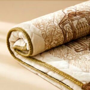 Cream Kids Prayer Mat – Soft Padded Small Janamaz (60×42cm) - Image 4