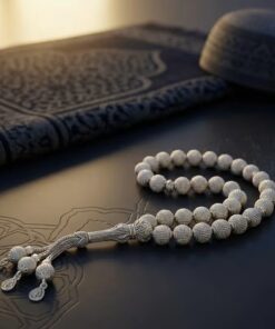 Silver coated tasbeeh 33 beads Saudi imported premium misbaha