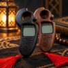 Al-Fatiha Azan and Digital Tasbeeh Counter 9335 in Black and Brown