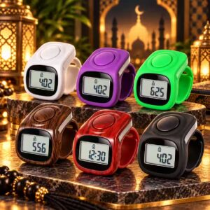 PSL-311 Digital Tasbeeh Counter Ring with 8 Memory Channels Available in Six Colours at Sirat.PK